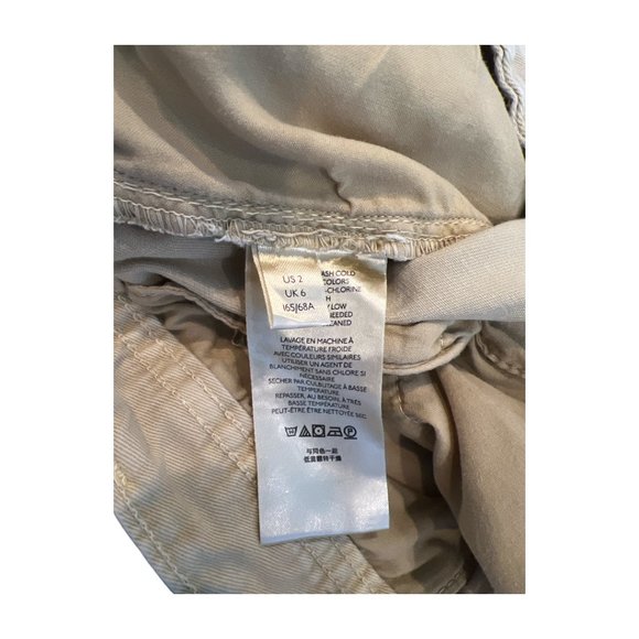 Free People Women's Size 2 Khaki Cya Later Skate Trouser Relaxed Loose Mis-Rise - Picture 5 of 11